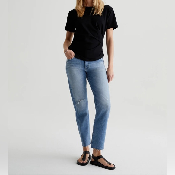 NWT AG Adriana Goldschmied The Ex Boyfriend Slouchy Slim Sz 28‎ $208 - Picture 1 of 7